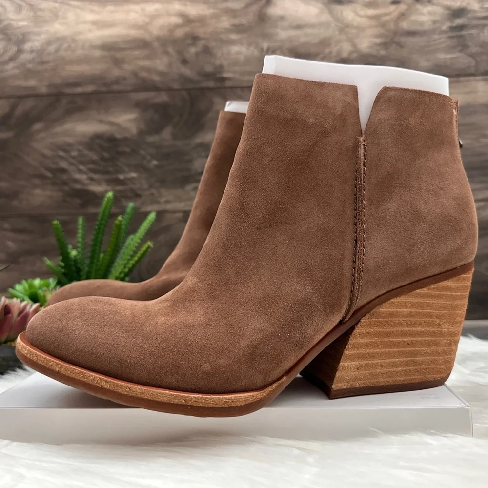 NIB Kork Ease Chandra Suede Leather Ankle Bootie Boots 9M 40.5 Brown - Picture 5 of 13